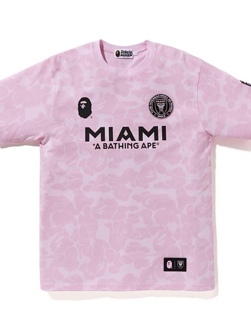 Bape Miami Pink Camo Logo Tee